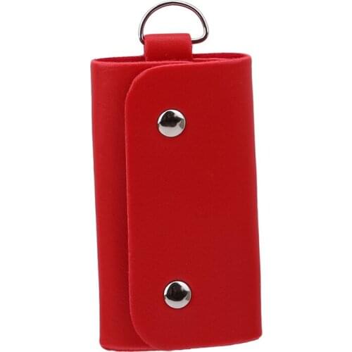 Key Wallet Male Female Leather Buckle Key Case High Quality Keys Holder Brand New Car Keychain Organizer Manager For Women Men