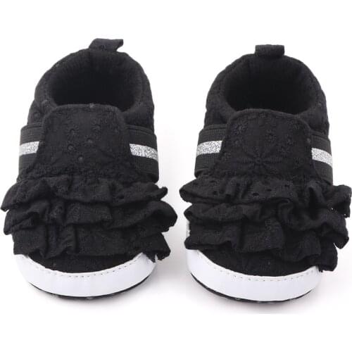 Infants Girl Lace Soft-Soled Shoes Walking Anti-Slip First Walkers Decoration Birthday Gift Sneaker