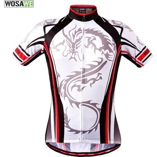 WOSAWE Short Sleeve Mens Cycling Jersey Racing Sweater Downhill Bike Clothing Bicycle Outdoor Sports Shirt Cycle Wear Clothes