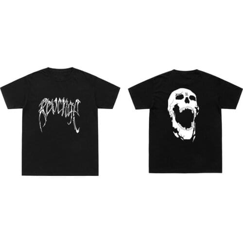 New Arrivals Revenge Brand T Shirt Men Women Xxxtentacion Hip Hip 100% Cotton Tshirts Dragon Bone Skeleton Print Tee O-Neck Tops