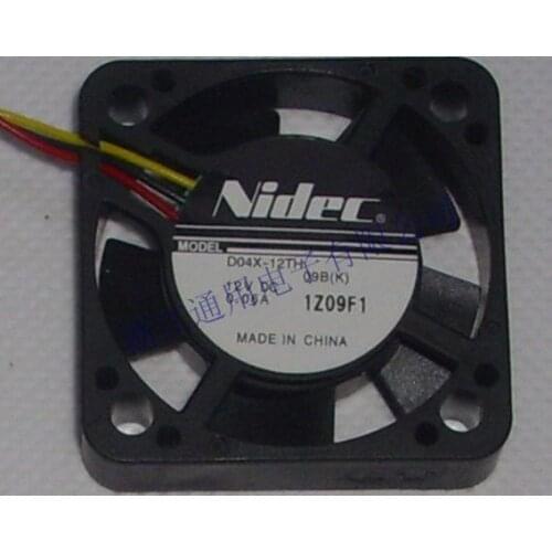 NEW NIDEC D04X-12TH 09B(K) 1Z09F1 4010 4CM 3PIN 0.06A cooling fan