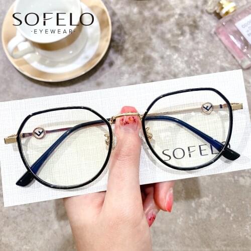 Myopia Prescription Eyeglasses Women Optical Progressive Glasses Ladies Custom Multifocal Bifocal Hyperopia Spectacles Fashion