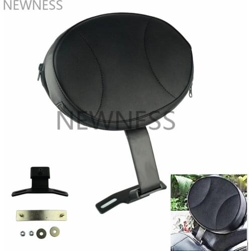 Motor Sissy Bar Backrest Adjustable Plug In Driver Rider Seat Cushion Pad For Harley Fatboy Heritage Softail Model 2007-2017
