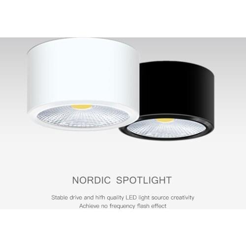 Surface Mounted LED Ceiling light 10W 7W 5W Modern Ceiling Lights Dimmable Spot light AC110V 220V For Bedroom light lamp