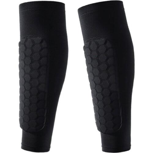 Leg Socks1pc Honeycomb Calf Protection Knee Protector Anti-collision Basketball Breathable Football Outdoor Accessories