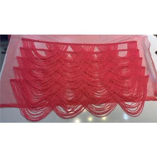 Special wedding embroidered crystal rhinestone collar necklace with tassels appliques BZL-20.51208 with fringe