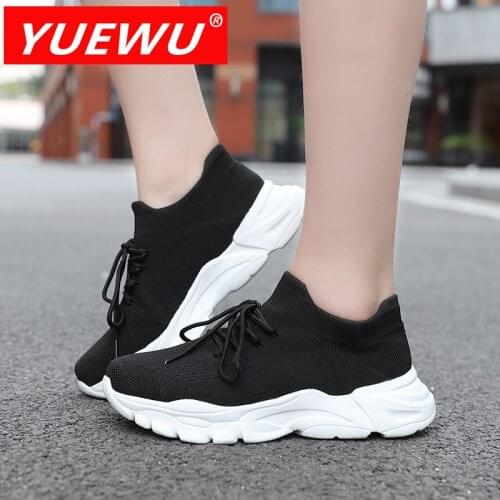 YUEWU Sports Shoes Women Walking Shoes Breathable Womens Casual Sneakers Outdoor Female Mesh Lightweight Trainers Size 36-43