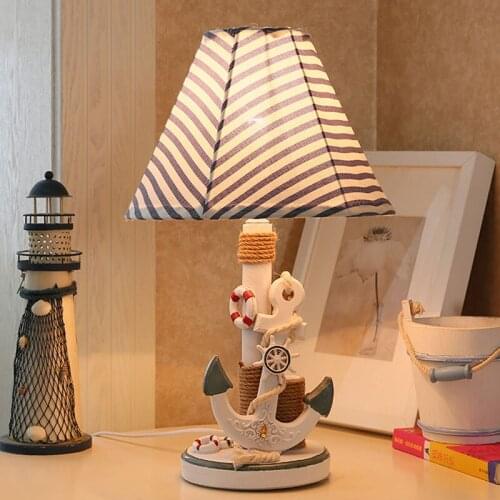 Mediterranean Resin Cartoon Table Lamp LED Dining Bar Table Lamps Bedroom Bedside Living Room Kitchen Home Decor Light Fixtures