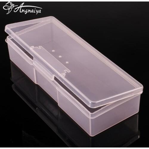 ANGNYA Nail Organizer Cosmetic Large Capacity Storage Box Nail Dotting Drawing Pens Buffer Grinding Files Container Box Manicure
