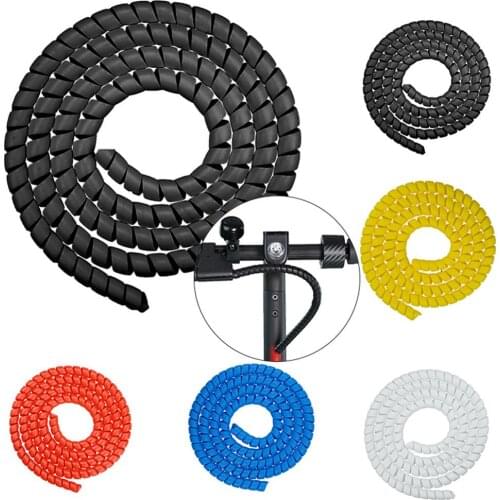1M Line Organizer Pipe Protection Spiral Wrap Winding Cable Wire Protector Cover Tube for XIAOMI M365/PRO Electric Scooters