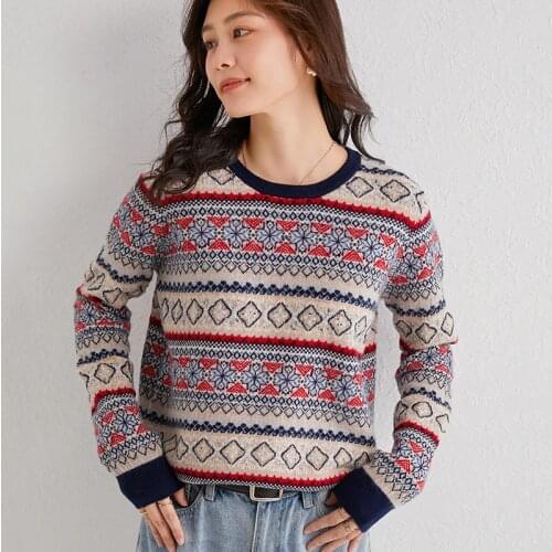 Adishree 2021 woman winter 100% Cashmere sweaters and autumn knitted Pullovers High Quality Warm Female thickening O-neck