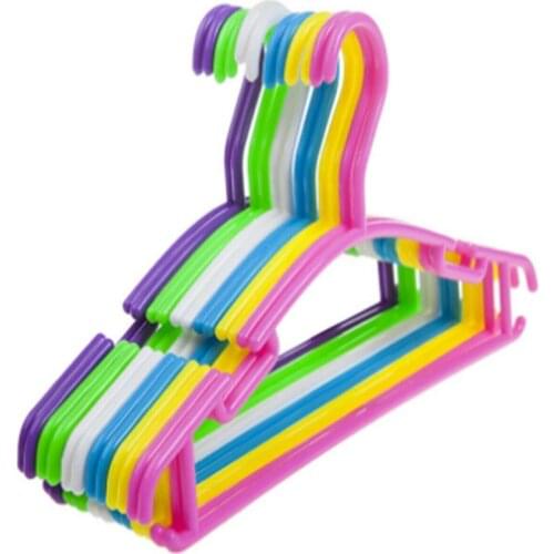 10PCS Colorful Children Kids Coat Hangers Child Baby Clothes Hanger
