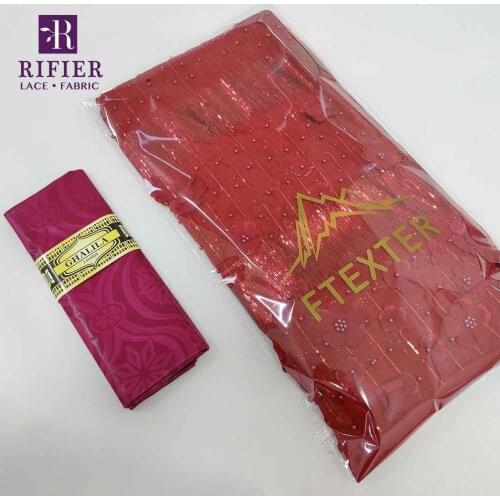 2.5+2.5 Yards Three-dimensional Beads Net Lace With Embroidered For Korea Wedding Party Dresses Sequined Net Tulle Laces Fabric