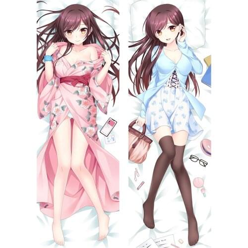 2021 Anime Dakimakura Rent A Girlfriend Cosplay Sexy Otaku Waifu Hugging Body Pillow Cover