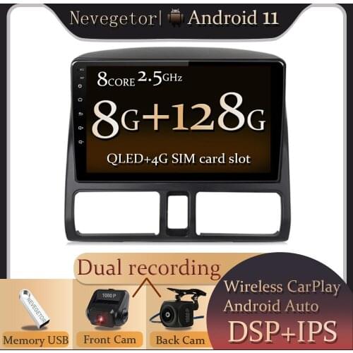 Android 11.0 DSP CarPlay Car Radio Multimedia Video Player Auto Stereo GPS For Honda CRV 2 2001 - 2006 2 din dvd