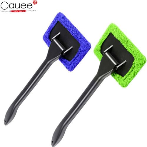 Car Window Cleaner Brush Kit Windshield Cleaning Wash Tool Inside Interior Auto Glass Wiper With Long Handle Car Accessories