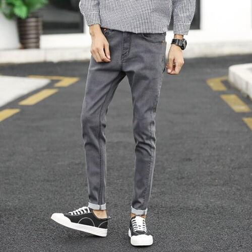 HCXY brand 2020 new mens casual denim trousers for men