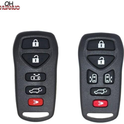 New 5+1/5 Buttons Remote Car Key Shell Case For Nissan Quest 2004 -2010 6 Buttons + PAD