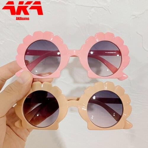 RBRARE Child Sunglasses 2021 Candy Colors Sun Glasses For Kids Seashell Eyewear Fashion Brand Designer For Sunglasses Boy/Girls