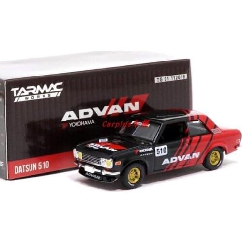 GreenLight 1/64 TW tarmac works Nissan Datsun 510 ADVAN Collect alloy die-casting car model