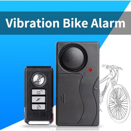 Kervay Wireless Remote Control Bicycle Electromobile Security Vibration Warning Alarm System Bike Anti Lost Reminder