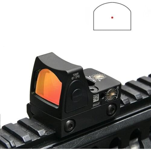 Mini RMR red dot sight collimator Glock/Rifle reflex sight fit 20mm Weaver rail for Airsoft/hunting Rifle scope