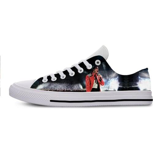 2019 Hot Cool Fashion Pop Funny High Quality Sneakers Handiness Casual Shoes 3D Printed For Men Women Michael Joseph Jackson