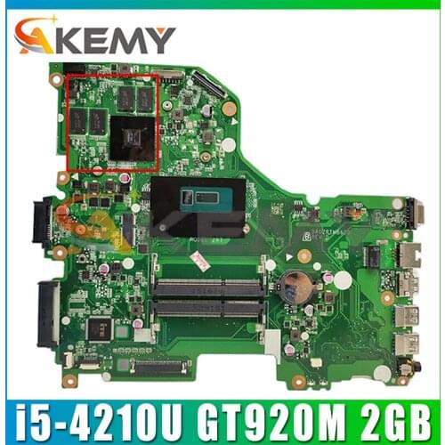 DA0ZRTMB6D0 Mainboard For Acer E5-573 E5-573G Laptop Motherboard NBMVM11003 CPU i5-4210U GPU GT920M 2GB DDR3L 100% Fully Tested