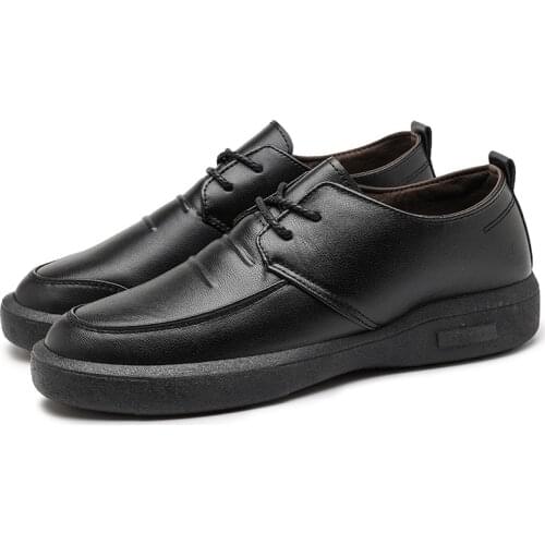 Men Leather Dress shoes Formal Elegant Classic Business Wedding Social Male Fashion Flat Brogue Footwear Party Lace Up