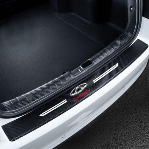 Car trunk fiber Car sticker for CHERY TIGGO Fulwin QQ 34 7 T11PRO 8 Carbon Fiber Trunk Decal protection sticker car accessories