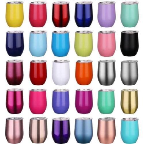 New Red Wine Cups Beer Insulated Thermos Coffee Mug Vacuum Thermos Cup Travel Tumbler 12oz Egg cup Wine beer Mug