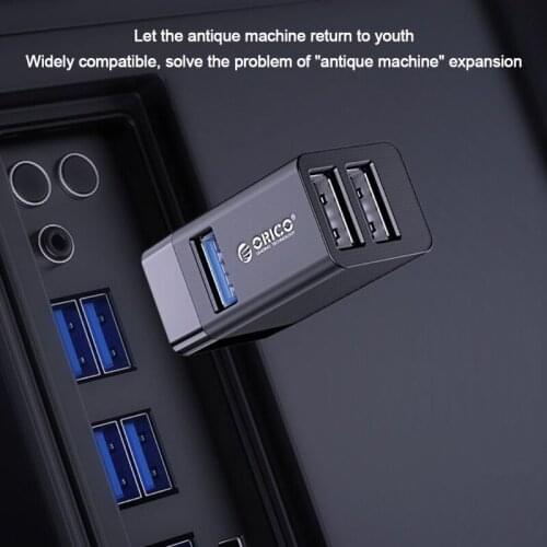 Orico Hub USB3.0 2.0 Laptop Power Splitter Distribution 5Gb High Speed Stable 3 in 1 Hub 50LA