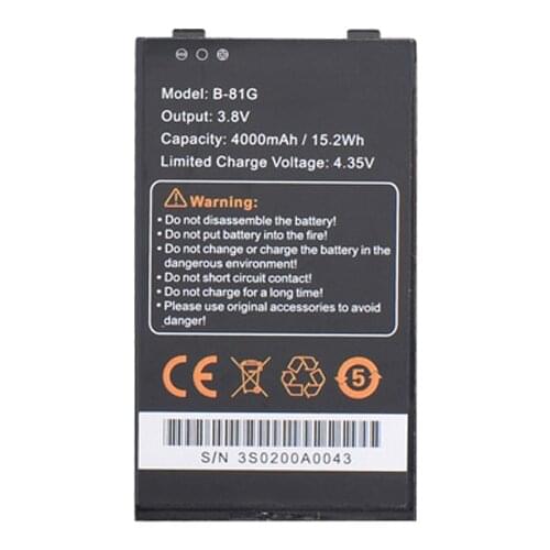 Original Polymer Li-ion Battery 4000mAh / 15.2Wh 3.8V for Inrico S200 Mobile Phone Handhled Transceiver