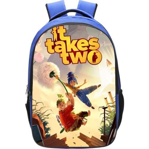 It Take Two Backpack High Capacity Fashion Student Schoolbag Knapsack Cosplay Travel Bag Boy Girl Bag Kids Back To School Gift