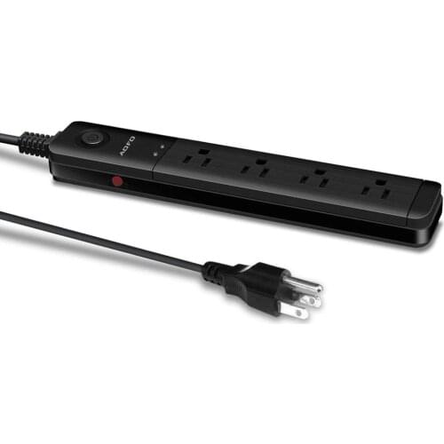AOFO Power Strip Surge Protector with 4-Outlets,6-Foot Long Power Cord 1875W/15A 790 Joules(with Child-Proof Safety Valve)