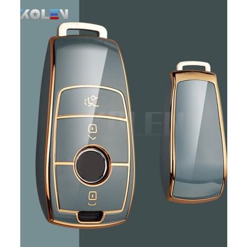 TPU Car Remote Key Case Cover Shell For Mercedes Benz A C E S G Class GLC CLE CLA W177 W205 W213 W222 X167 AMG Protector Holder
