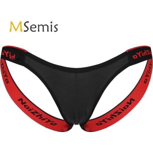 Swimwear Mens Underwear Elastic Wide Waistband Bulge Pouch Briefs Panties Training Jockstrap G-string Athletic Thong Underpants