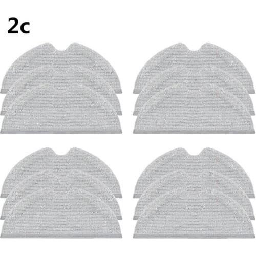 12pcs Washable Sweeping robot Accessories mop cloth rag For xiaomi mijia Mi Robot Vacuum mop 2c Robot Vacuum Cleaner Parts Kits