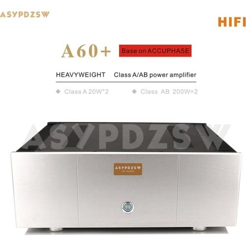 HIFI A60+ Pure class A Power amplifier Reference accuphase A60 current 2SA1943/2SC5200 20W*2 Class AB 200W*2