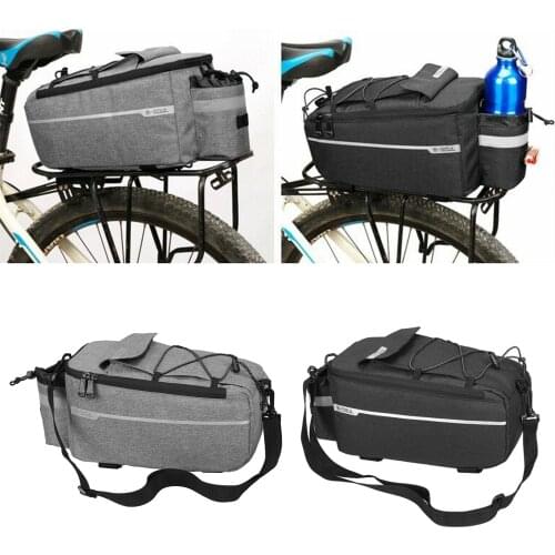 Bike Cycling Saddle Seat Bag Bicycle Rear Rack Pack MTB Mountain Bike Road Bike Waterproof Tail Bag Rack Pannier Trunk Bag