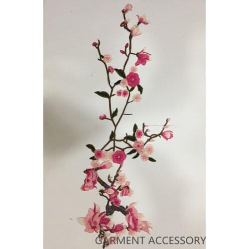 Water soluble embroidered flowers lace patch applique embroidery garment sew accessories