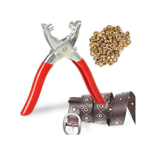 Grommet Rivets Eyelet Setting Setter Pliers Tool for Bags Shoes Leather Belt DIY