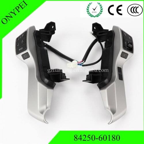 High quality 84250-60180 84250-60180-B0 Steering Pad Switch For 09-17 Toyota Land Cruiser Prado KDJ150 GRJ150 8425060180