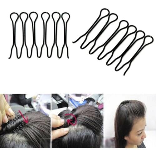 6Pcs DIY Womens Insert Hair Clips Barrette Donut Hair Accessories Girls Twist Hairclips Hairpins For Hair Styling Tools