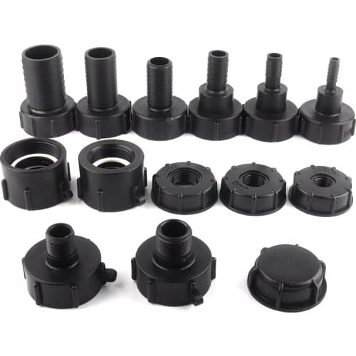 1 pcs 1/2" 3/4" 1" 2 inch Thread IBC Tank Adapter Tap Connector Fitting Accessories Coarse Cap For Home Garden Water Connectors