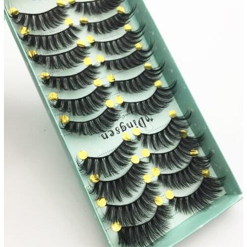 10/3/2 Pairs of natural 3D mink eyelashes thick eyelashes makeup dramatic false eyelashes eyelashes reusable
