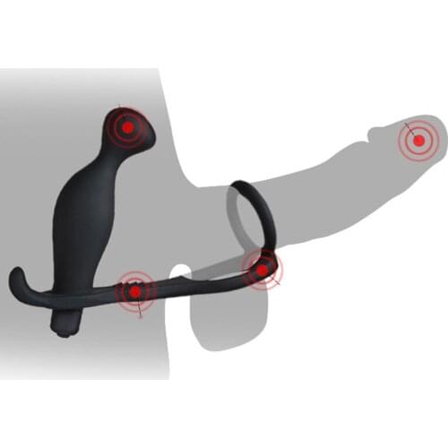 10 Speeds Men vibrating Delay Premature Lock Anal Toys Butt Plug Masturbator for Man Anal Vibrators Anal Plug Adult Toys