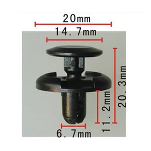 100x Bumper Fender Clip 9046707164