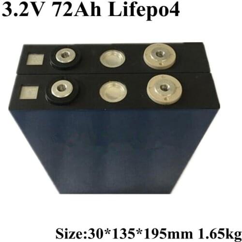 3.2v 80Ah Lifepo4 High Capacity Battery Lifepo4 3.2v 72Ah Battery Cells for Battery Pack Diy Wheelchair Solar Power Backup Ebike