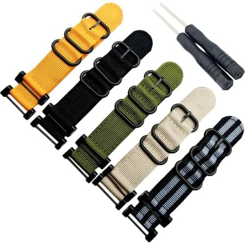 Hot sale for nato long Suunto Core Nylon Strap Band Kit w Lugs Adapters 24mm Zulu Watchbands nylon smart bracelet for men